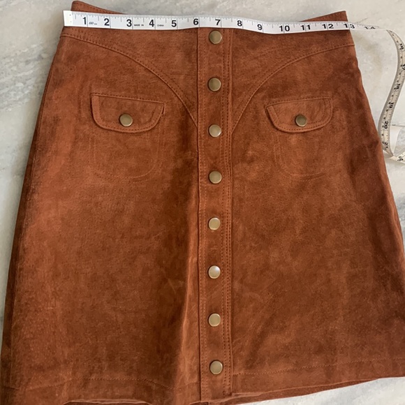 Anthropologie leather skirt size 2 - Picture 10 of 11